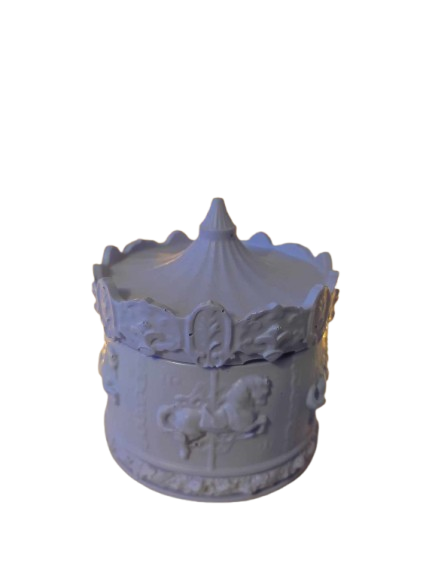 Bougie Carrousel bleue - Chalet en Laponie