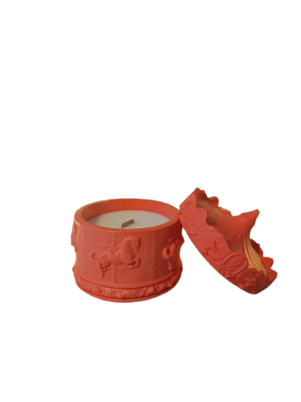 Bougie Carrousel Rouge - Sucre d'Orge
